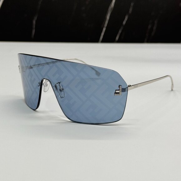 NEW FENDI FE4121US 16V BLUE SUNGLASSES WOMEN FENDI - Picture 2 of 10